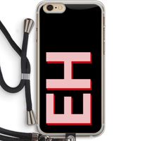 Monogram: iPhone 6 PLUS / 6S PLUS Transparant Hoesje met koord