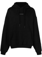 MONOCHROME logo-print drawstring hoodie - Noir