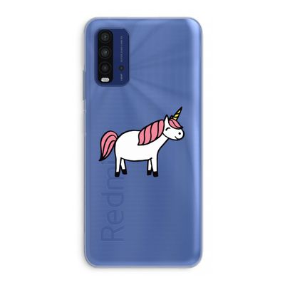 Eenhoorn: Xiaomi Redmi 9T Transparant Hoesje