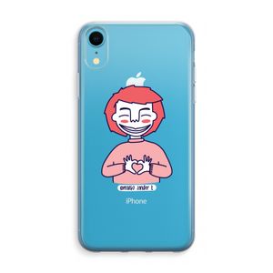 Hartje: iPhone XR Transparant Hoesje