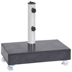 VidaXL Parasolvoet 45x25x8 cm graniet zwart