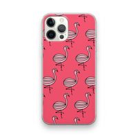 Flamingo: iPhone 12 Pro Transparant Hoesje