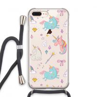 Fantasiewereld: iPhone 8 Plus Transparant Hoesje met koord