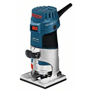 Bosch Professional GKF 600 060160A100 Randfreesmachine 600 W Incl. parallelaanslag, Incl. koffer