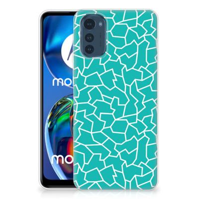Motorola Moto E32/E32s | Hoesje maken | Cracks Blue