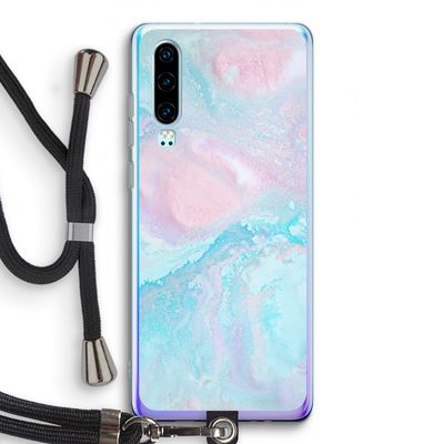 Fantasie pastel: Huawei P30 Transparant Hoesje met koord