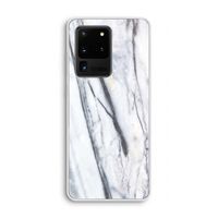 Gestreepte marmer: Samsung Galaxy S20 Ultra Transparant Hoesje