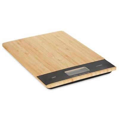 Keukenweegschaal Kinvara B3301-BAMBOO B3301-BAMBOO Zwart Natuurlijk 5 kg
