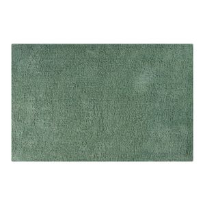 MSV Badkamerkleedje/badmat tapijt voor de vloer - groen - 40 x 60 cm   -