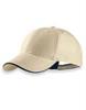 Atlantis AT602 Pilot Piping Sandwich Cap - Natural/Navy/Natural - One Size