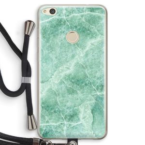 Groen marmer: Huawei Ascend P8 Lite (2017) Transparant Hoesje met koord