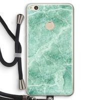 Groen marmer: Huawei Ascend P8 Lite (2017) Transparant Hoesje met koord