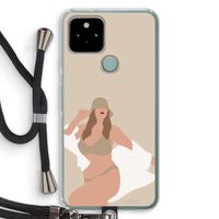 One of a kind: Pixel 5 Transparant Hoesje met koord