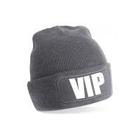 VIP muts/beanie onesize unisex - grijs