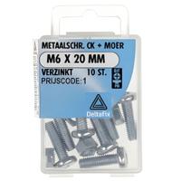 M.schroef moer ck m6 20mm 10st - Deltafix M.schroef moer ck m6 20mm 10st - Deltafix