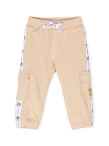 Aigner Kids pantalon de jogging à bande logo - Tons neutres