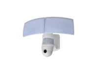 Lamp met camera buiten breedstraler &apos;Libra&apos; wit verstelbaar