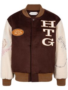 Honor The Gift veste teddy Letterman - Marron