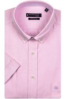 Giordano Regular Fit Overhemd Korte mouw roze - thumbnail