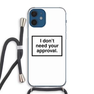 Don't need approval: iPhone 12 Transparant Hoesje met koord