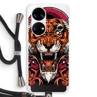Tiger and Rattlesnakes: Huawei P50 Transparant Hoesje met koord