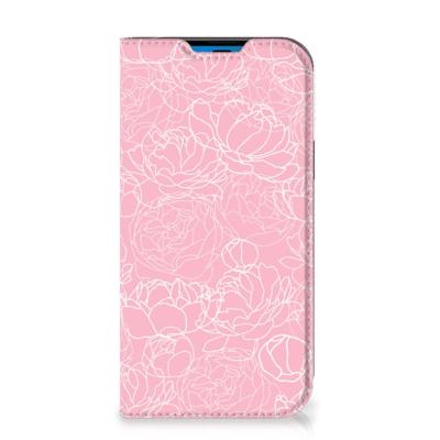 iPhone 14 Pro Smart Cover White Flowers iPhone 14 Pro Smart Cover White Flowers