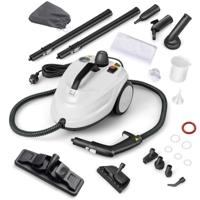 Draagbare Stoomreiniger 2000W Hogedruk-stoomreiniger met 15-delig Accessoire Veelzijdige Stoommop Wit
