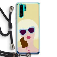 Ice cream: Huawei P30 Pro Transparant Hoesje met koord