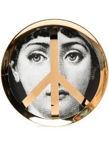 Fornasetti assiette murale Lina Cavalieri à imprimé graphique