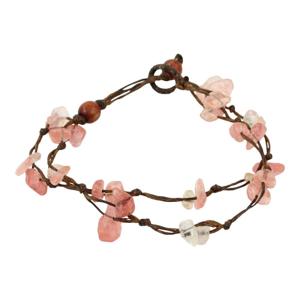 Roze Sawahasa Edelsteen Armband, Dubbel, 10 Gram