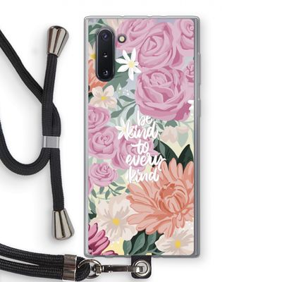 Kindness matters: Samsung Galaxy Note 10 Transparant Hoesje met koord