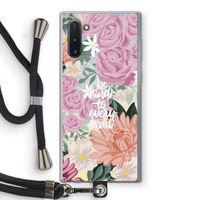 Kindness matters: Samsung Galaxy Note 10 Transparant Hoesje met koord