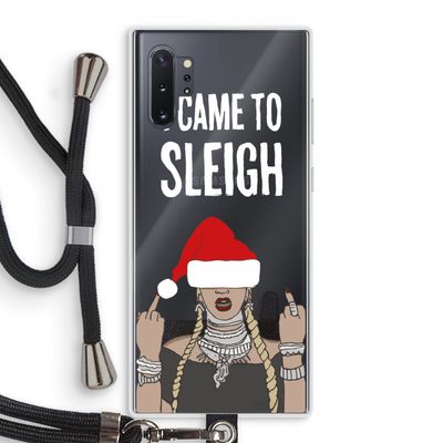 Came To Sleigh: Samsung Galaxy Note 10 Plus Transparant Hoesje met koord
