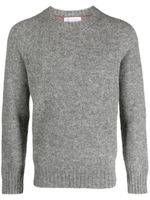 Brunello Cucinelli pull en laine à col rond - Gris