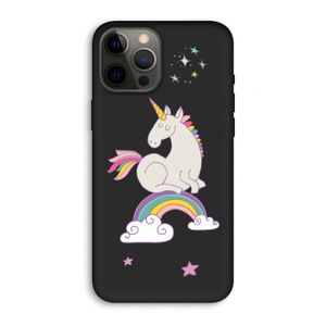 Regenboog eenhoorn: iPhone 12 Pro Max Biologisch afbreekbaar hoesje