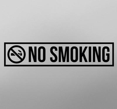 Muursticker No smoking