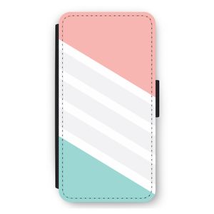 Strepen pastel: iPhone 11 Flip Hoesje