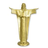 A BRONZE SCULPTURE OF CHRIST THE REDEEMER A BRONZE SCULPTURE OF CHRIST THE REDEEMER
