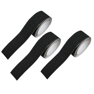 3x stuks anti-slip tape zwart op rol 50 mm x 5 meter