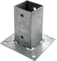 Connex paalhouder op plaat 91x91x150 vvz - hv4274