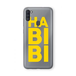 Habibi Majorelle : Samsung Galaxy A11 Transparant Hoesje