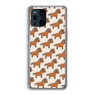 Pony: Oppo Find X3 Pro Transparant Hoesje
