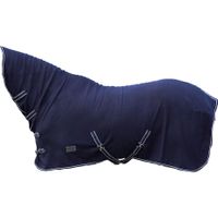 QHP Basic fleece deken blauw maat:155