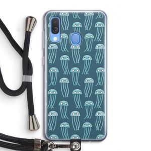 Kwallie: Samsung Galaxy A40 Transparant Hoesje met koord