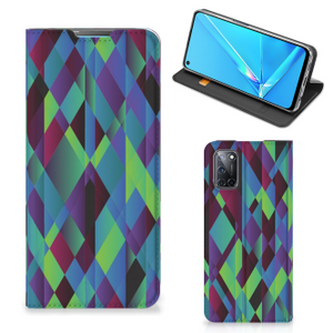 OPPO A52 | A72 Stand Case Abstract Green Blue