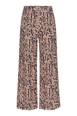 Lexie block trousers - latte/dark blue - 13507