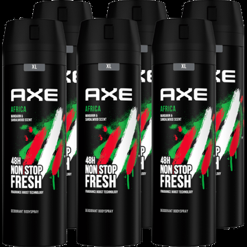 AXE Deodorant Bodyspray Africa 200 ml x 6 stuks bij Jumbo