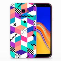 Samsung Galaxy J4 Plus (2018) TPU Hoesje Blokken Kleurrijk - thumbnail