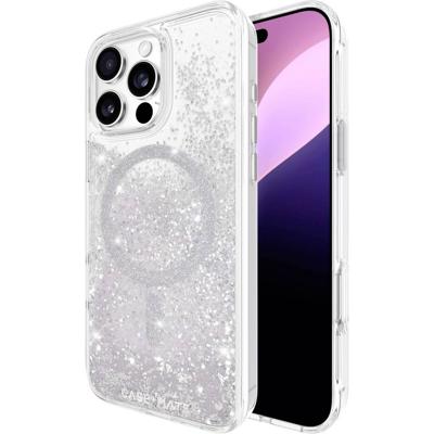 Case-Mate Waterfall Backcover Apple iPhone 16 Pro Max Zilver (stereffect) Inductieve lading, MagSafe compatible