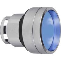 Schneider Electric ZB4BA66 ZB4BA66 Terugstelbaar (Ø) 22 mm Zonder markering Chroom, Blauw 1 stuk(s)